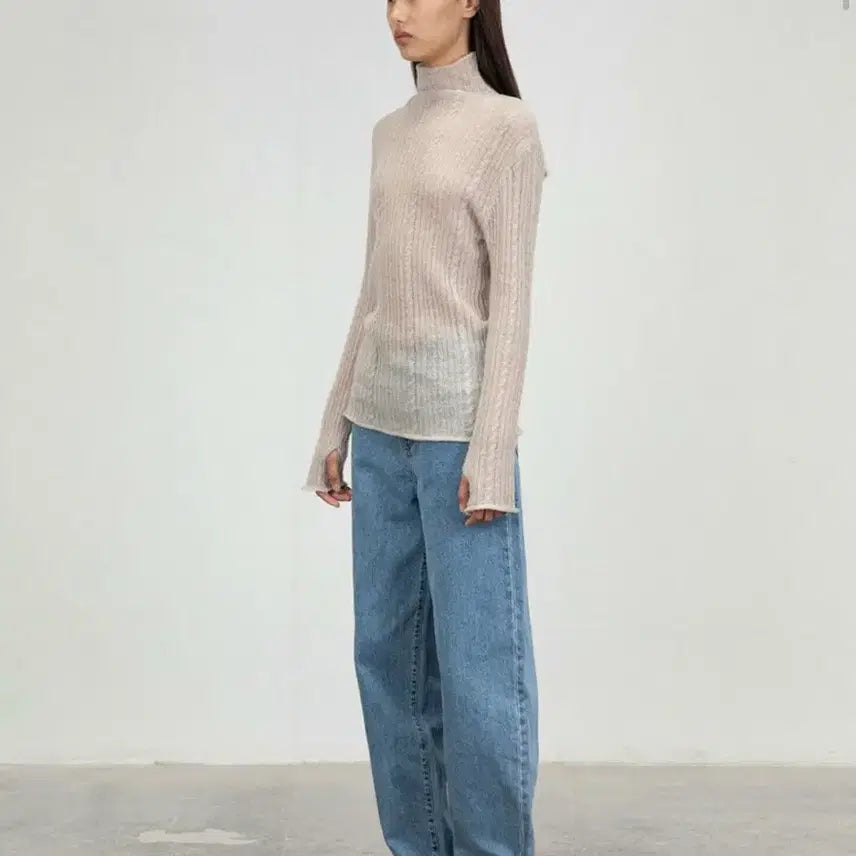 [BUNJANG] AMOMENTO Recycled Cotton Denim Pants / 아모멘토 RECYCLED COTTON DENIM