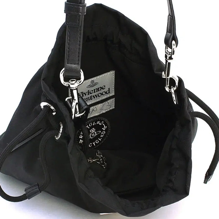 [BUNJANG] Vivienne Westwood Plaque Drawstring Bucket Bag / 비비안웨스트우드 가방 플라크 드로우스트링