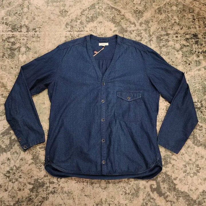 [BUNJANG] Ordinary Fits Collarless Shirt / 오디너리 핏츠 논카라 셔츠
