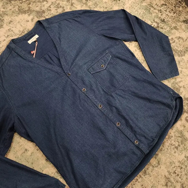 [BUNJANG] Ordinary Fits Collarless Shirt / 오디너리 핏츠 논카라 셔츠
