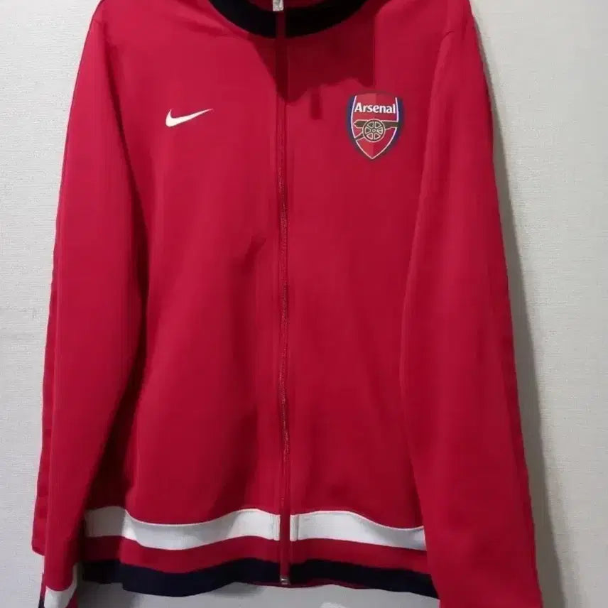 [BUNJANG] Nike Arsenal Red Track Top Jersey Jacket (Size L) / 나이키 아스날 레드 빨강 트랙탑 저지 져지집업 100/L