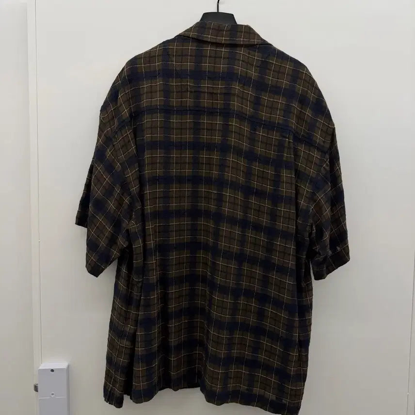 [SOLD OUT] 25SS 준지 콤마 체크 오픈 카라 셔츠 48