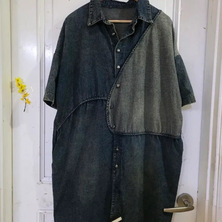 [SOLD OUT] 봄 여름  디자인이쁜  청 원피스  깨끗해요  가슴단면 63