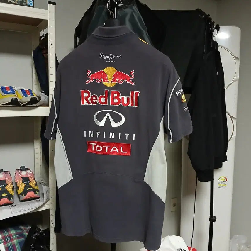 [SOLD OUT] 페페진스 레이싱 레드불 반팔 카라티 스트릿 빈티지 남녀공용