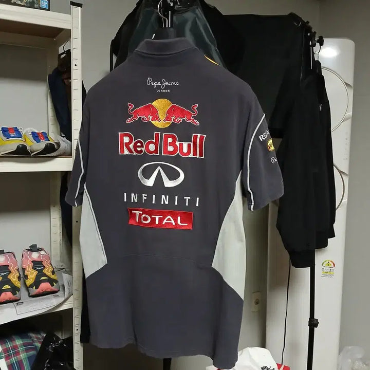 [SOLD OUT] 페페진스 레이싱 레드불 반팔 카라티 스트릿 빈티지 남녀공용