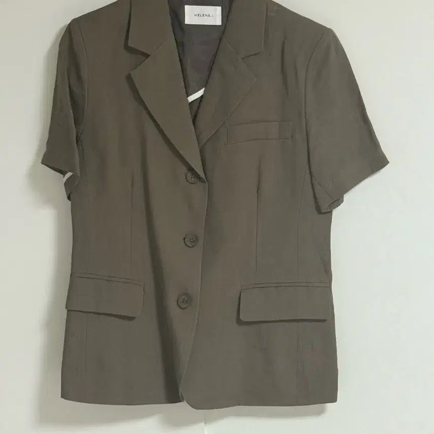 [BUNJANG] Linen Short Sleeve Jacket / 반팔 린넨 자켓 새상품