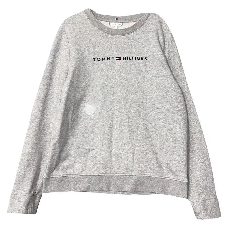 [BUNJANG] Tommy Hilfiger Printed Light Gray Sweatshirt L / 타미힐피거 프린팅 라이트 그레이 맨투맨 L