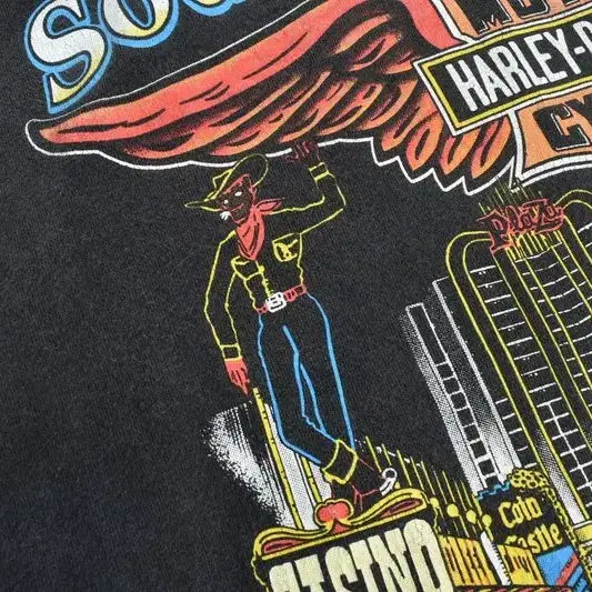 [BUNJANG] Harley Davidson Southern Nevada Las Vegas T-shirt / 90S 레어 USA 할리데이비슨 반팔티 M0283