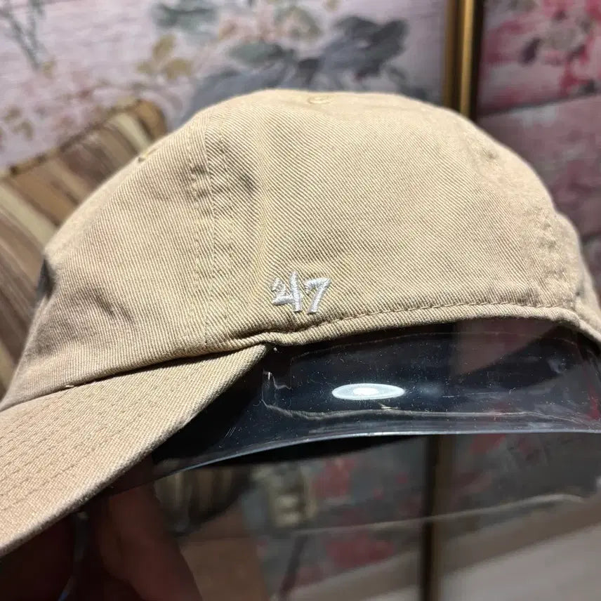 [SOLD OUT] 택포) 미국 구입 47 Brand MLB 리그 로고 NY 볼캡 베이지 모