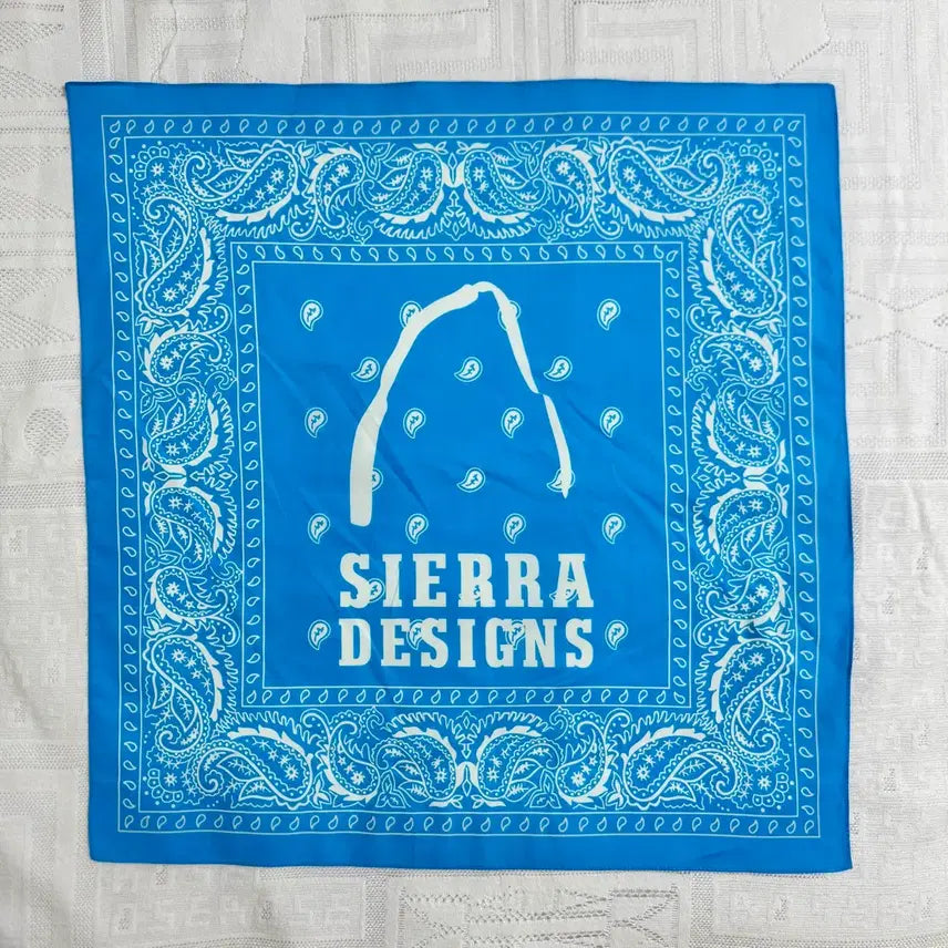 [BUNJANG] Sierra Designs Blue Paisley Bandana / 시에라디자인 블루 페이즐리 반다나