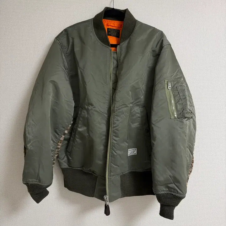 [BUNJANG] Wacko Maria MA-1 Khaki Jacket / 와코마리아 ma-1 카키