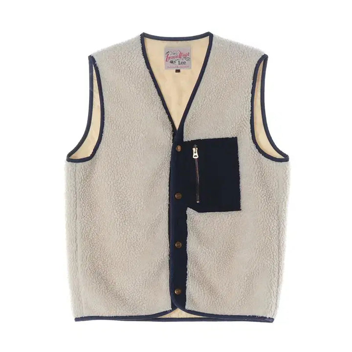 [BUNJANG] Lee Boa Fleece Pocket Vest XL / Lee 보아 플리스 포켓 베스트 XL