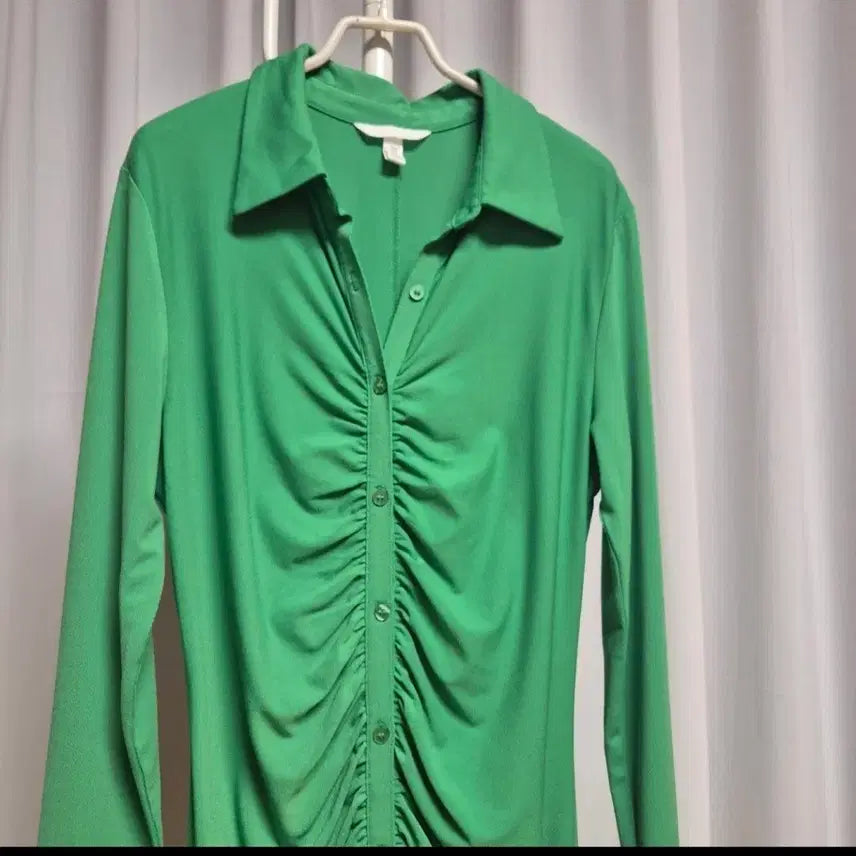 [BUNJANG] H&amp;M Shirred Shirt Dress / 셔링원피스