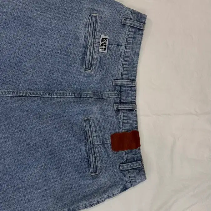 [BUNJANG] YESEYESEE Two-Tuck Ripstop Denim Pants / 예스아이씨 YESEYESEE 투턱 립스탑 데님팬츠
