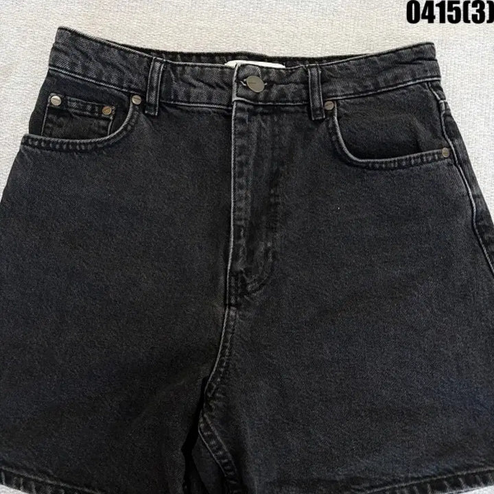 [BUNJANG] ZARA Black Denim Shorts / 4 자라 블랙 데님 반바지 숏팬츠 0415(3)