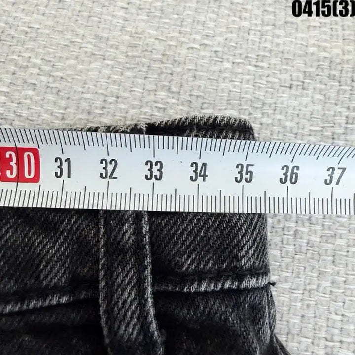 [BUNJANG] ZARA Black Denim Shorts / 4 자라 블랙 데님 반바지 숏팬츠 0415(3)