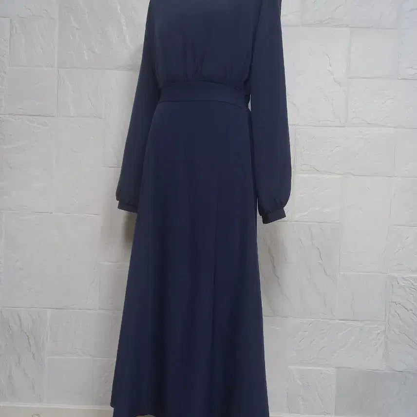 [BUNJANG] V-Neck Long Dress / 브이넥 롱 원피스