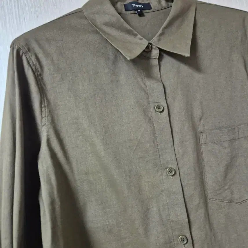 [SOLD OUT] 띠어리 린넨 블라우스 셔츠 M 여성