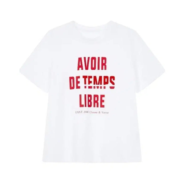 [BUNJANG] VOV Lettering Short Sleeve T-shirt / [새상품]보브(VOV) 레터링 숏슬리브 티셔츠