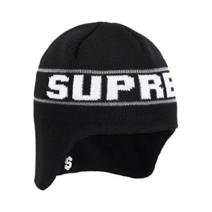 [BUNJANG] Supreme Earflap Beanie Black OS / [OS] 슈프림 이어플랩 비니 블랙 23FW