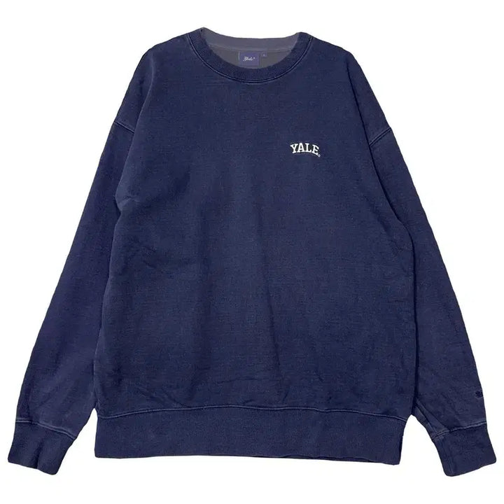 [BUNJANG] Yale Navy Logo Sweatshirt L / 예일 네이비 로고 맨투맨 L