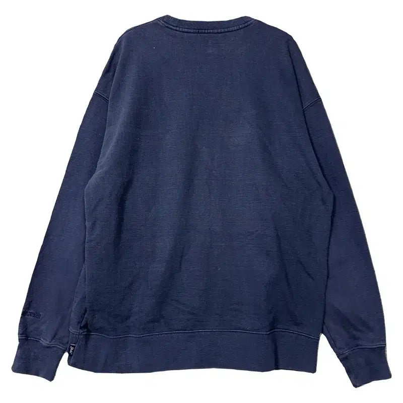 [BUNJANG] Yale Navy Logo Sweatshirt L / 예일 네이비 로고 맨투맨 L