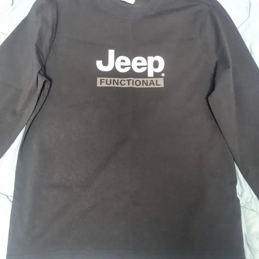 [BUNJANG] Jeep Functional Long Sleeve T-shirt (Black) / Jeep 기능성 티셔츠 블랙
