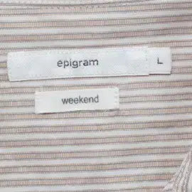 [BUNJANG] Epigram Striped Long Sleeve Shirt L / I6791 에피그램 스트라이프 긴팔 남방 L 구제모은