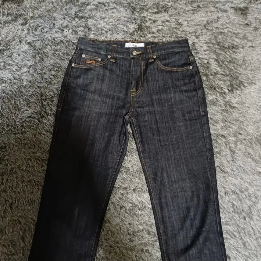 [BUNJANG] PLAC NEU KURZ Slim Fit Raw Denim Jeans / PLAC 플랙 NEU KURZ 크롭 슬림핏 생지 데님 M 남