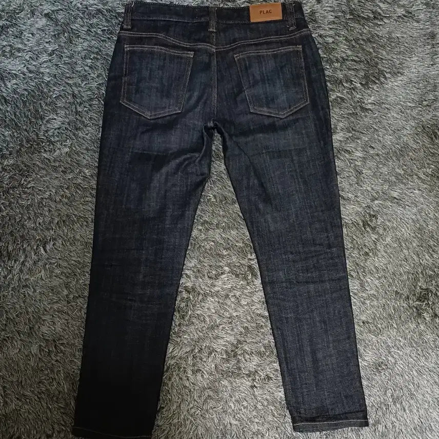 [BUNJANG] PLAC NEU KURZ Slim Fit Raw Denim Jeans / PLAC 플랙 NEU KURZ 크롭 슬림핏 생지 데님 M 남