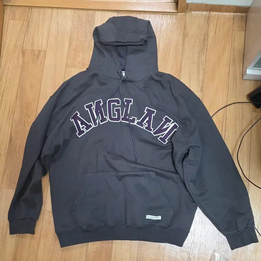 [BUNJANG] Angle Run Double Hooded Sweatshirt / 앵글런 로고 더블 후드티
