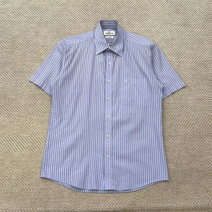 [BUNJANG] Balenciaga Striped Half Shirt / 발렌시아가 스트라이프 하프 셔츠 r3512