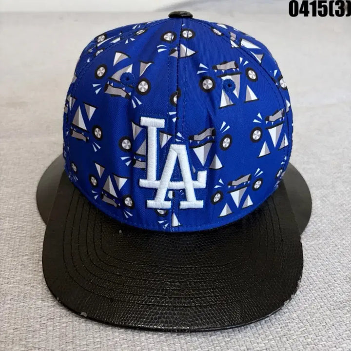 [BUNJANG] MLB LA Dodgers Blue Pattern Snapback Cap / MLB LA 다저스 야구모자 블루 패턴 스냅백 모자 0415(3)