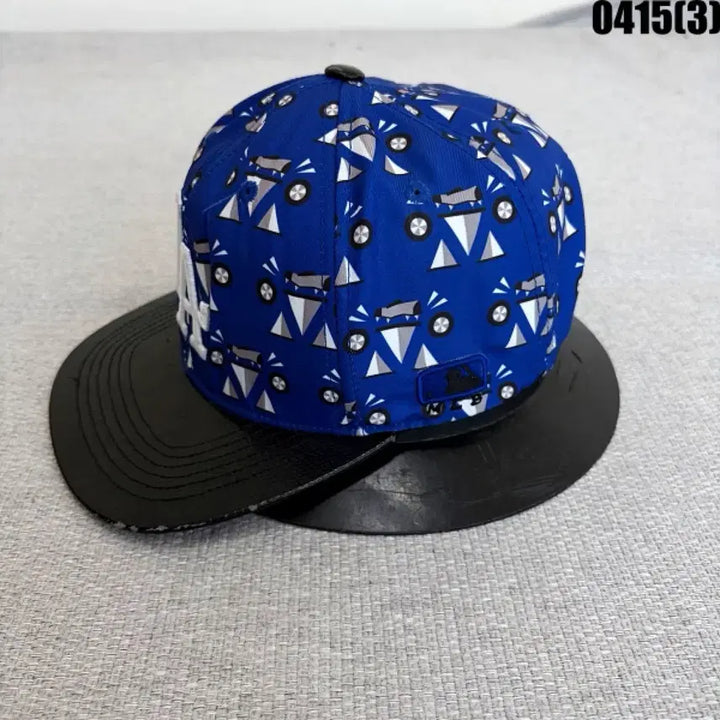 [BUNJANG] MLB LA Dodgers Blue Pattern Snapback Cap / MLB LA 다저스 야구모자 블루 패턴 스냅백 모자 0415(3)