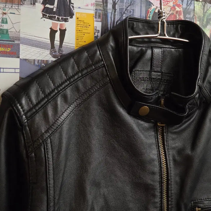 [BUNJANG] Vintage Biker Lambskin Leather Jacket / 빈티지 바이커 무드 양가죽 자켓