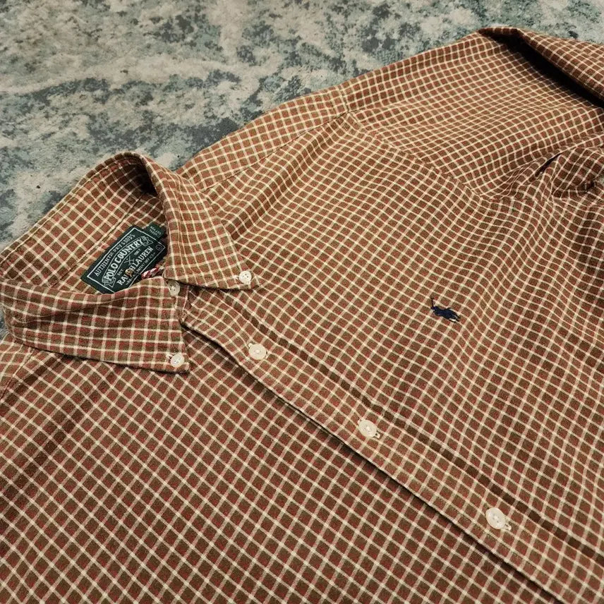 [BUNJANG] RRL Polo Country Check Shirt / RRL전신 폴로 컨츄리 체크셔츠