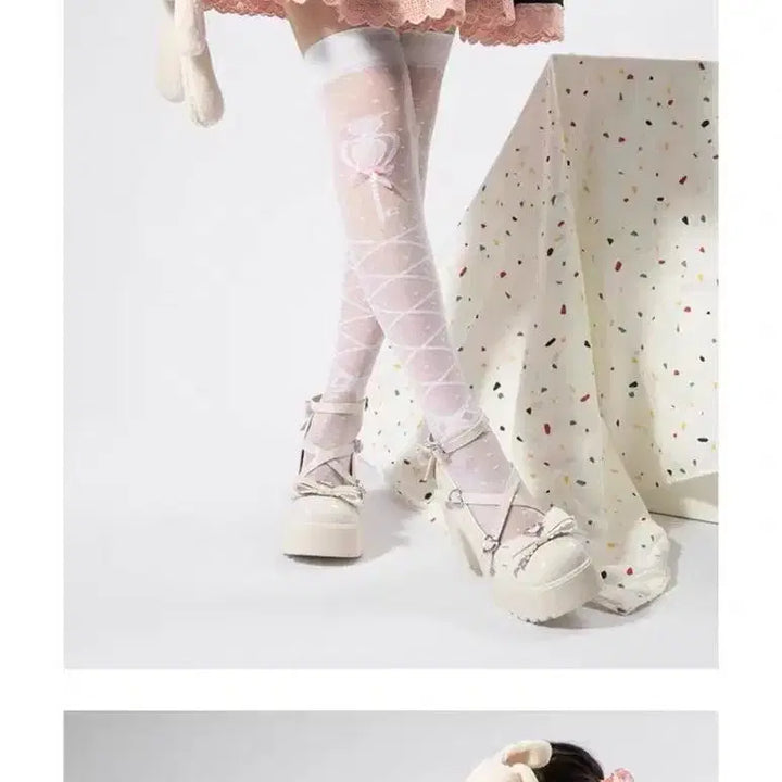 [BUNJANG] Lolita Cross Strap Butterfly Heels / 로리타 지뢰계 양산형 크로스 스트랩 버터플라이 구두(2컬러)