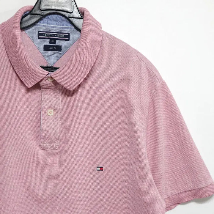 [BUNJANG] Tommy Hilfiger Pink Polo Shirt / 100~105사이즈 타미힐피거(Tommy Hilfiger) 핑크 반팔