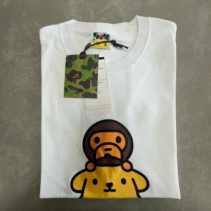 [SOLD OUT] 베이프 x 산리오 폼폼푸린 반팔티 화이트 XL