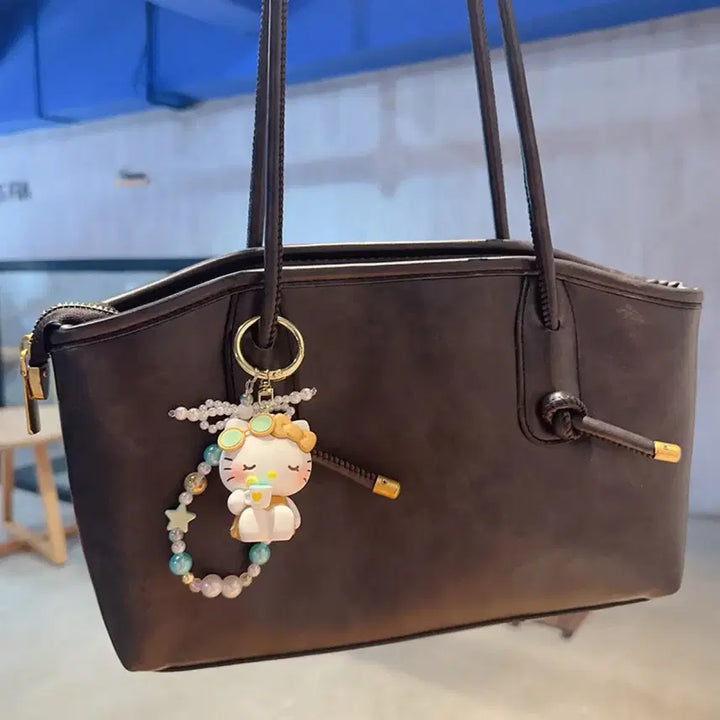 [BUNJANG] Hello Kitty Keyring and Bead Bracelet Set / 헬로키티 키링 + 비즈 팔찌 세트