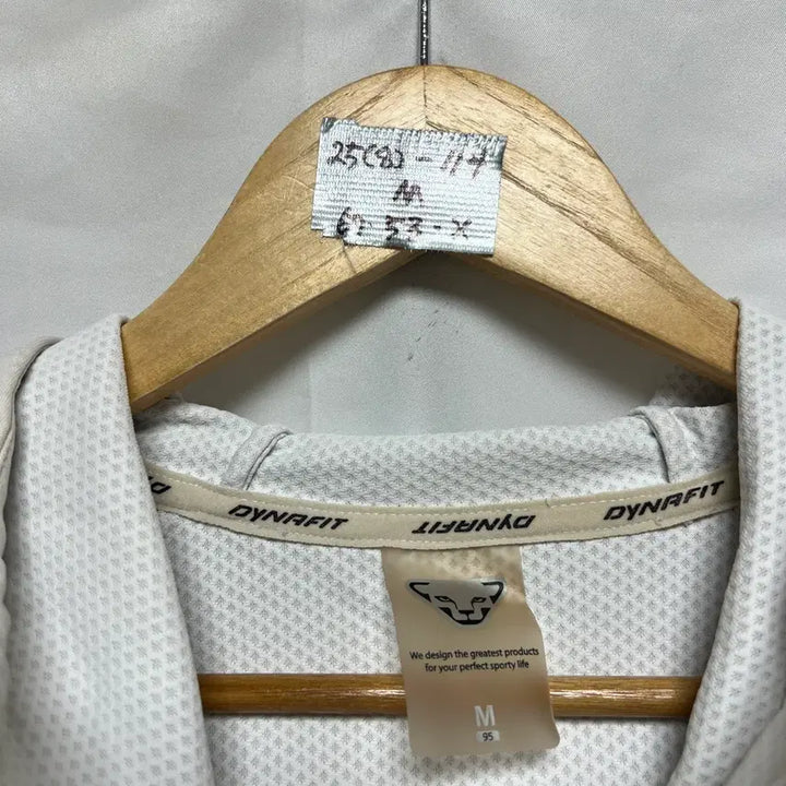 [BUNJANG] Dynafit White Training Hoodie Zip-up / [정품/M] 다이나핏 화이트 트레이닝 후드집업