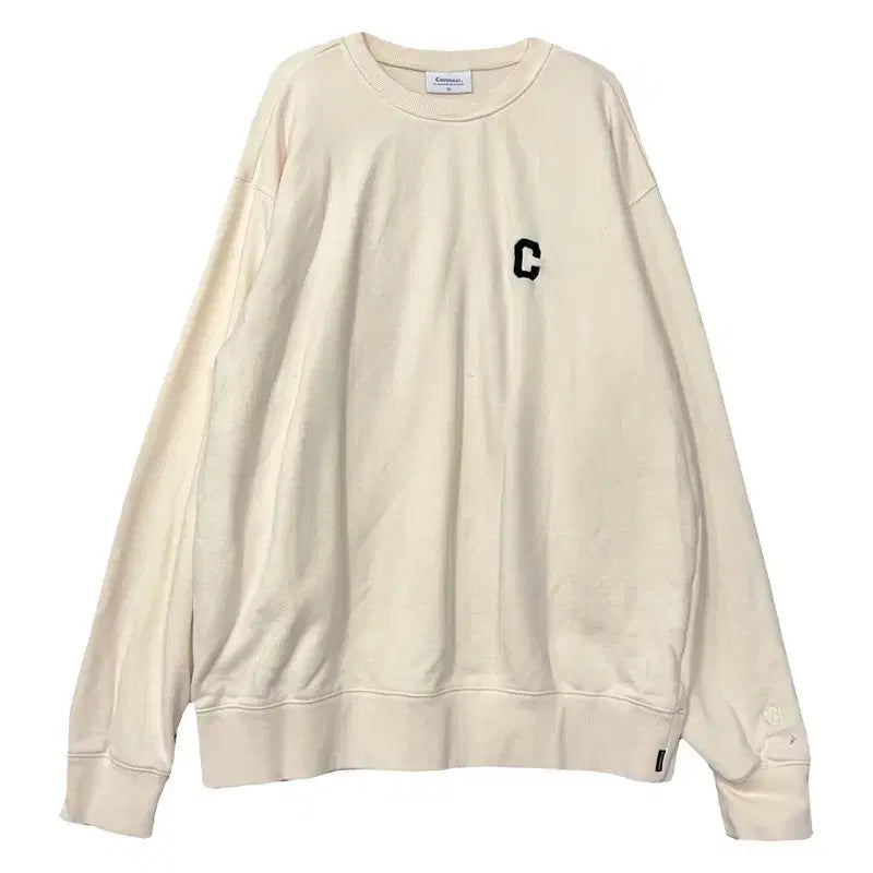 [BUNJANG] COVERNAT Cream Logo Sweatshirt XL / 커버낫 크림 로고 맨투맨 XL
