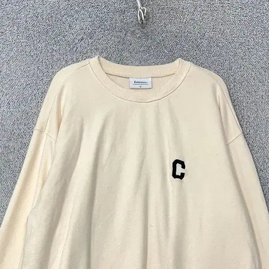 [BUNJANG] COVERNAT Cream Logo Sweatshirt XL / 커버낫 크림 로고 맨투맨 XL