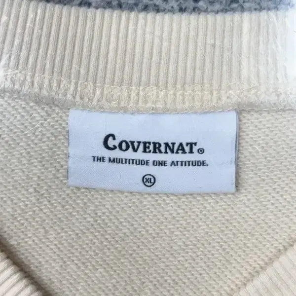 [BUNJANG] COVERNAT Cream Logo Sweatshirt XL / 커버낫 크림 로고 맨투맨 XL