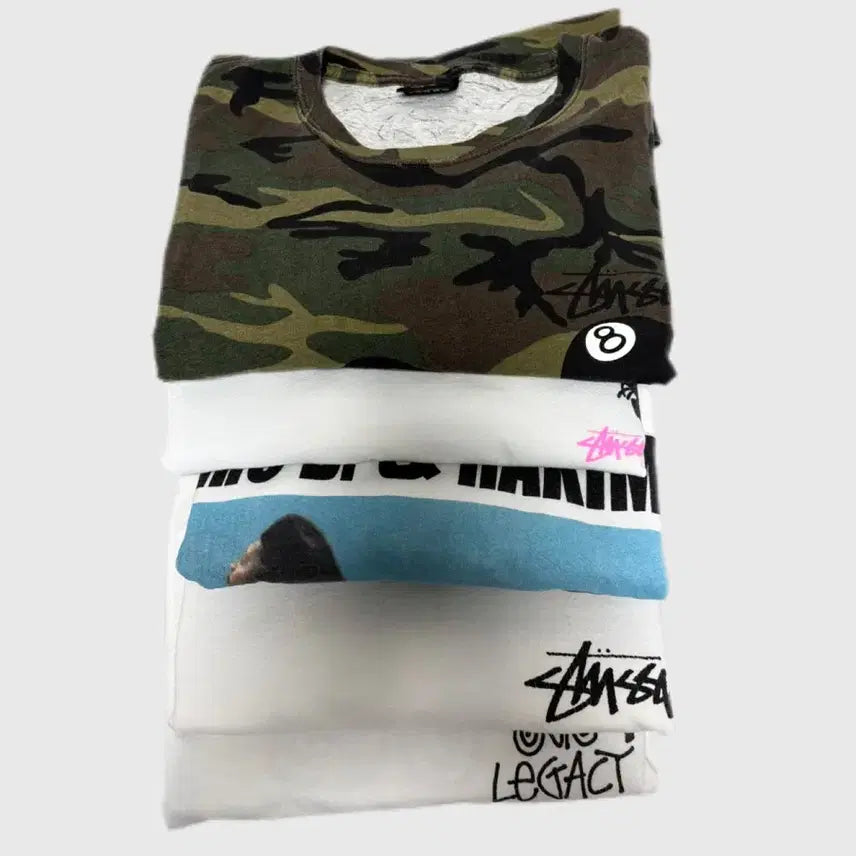 [BUNJANG] Stussy T-shirts Bundle (Size M) / 스투시 반팔 5장 묶음 판매 (M)