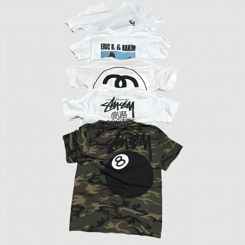 [BUNJANG] Stussy T-shirts Bundle (Size M) / 스투시 반팔 5장 묶음 판매 (M)