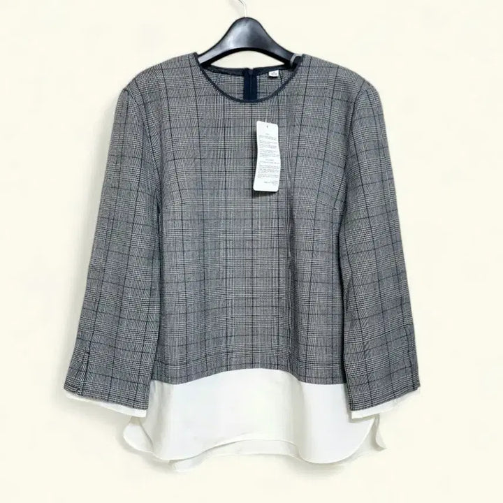 [SOLD OUT] 77~88 새상품 여성 블라우스 티셔츠 체크 스판 여자 100 새제품