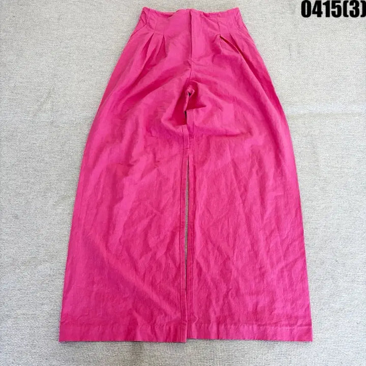 [BUNJANG] Zara Pink Wide Tucked Cotton Pants / XS 자라 핑크 와이드 핀턱 면바지 0415(3)