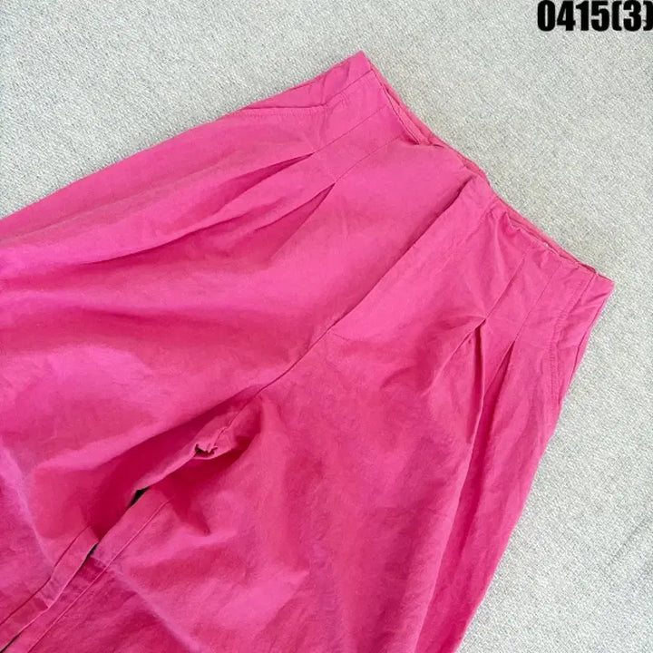 [BUNJANG] Zara Pink Wide Tucked Cotton Pants / XS 자라 핑크 와이드 핀턱 면바지 0415(3)