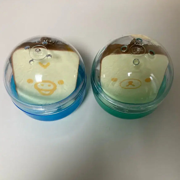 [BUNJANG] Rilakkuma Toast Squishy Keychain Gacha / [일괄] 리락쿠마 키이로이토리 식빵 스퀴시 키링 가챠